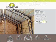 Tablet Screenshot of miracletruss.com